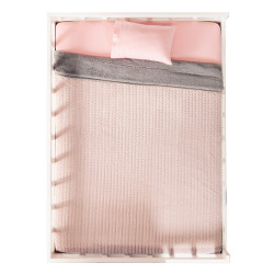 Cobertor baby siberia rosa