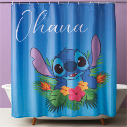 Cortina de baño Stitch Ohana